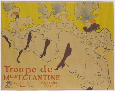 La Troupe de Mademoiselle Eglantine, 1895 by Henri de Toulouse Lautrec
